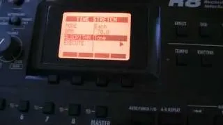 Zoom R8: timestretching samples (changing playback tempo without changing pitch)