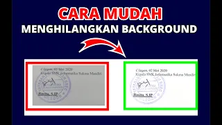 Menghilangkan background Tanda tangan dan stampel hasil scan di MS Word | SANGAT MUDAH DAN CEPAT