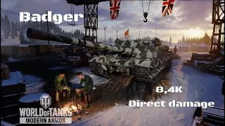 Badger in Pilsen:8,4K direct damage:Wot console - World of Tanks console