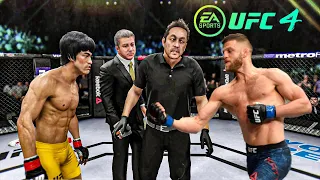 Bruce Lee vs Calvin Kattar - EA Sport UFC 4 - Epic Fight 🔥🐲