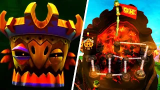 Donkey Kong Country Returns 3D - World 8: Volcano (Final Boss & Ending) - No Damage 100% Walkthrough