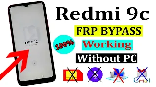 Redmi 9c Frp Bypass 2022 | Redmi (M2006C3MG)Google Account Bypass | Xiaomi Miui12 Without Pc |