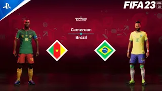 FIFA 23 - Cameroon Vs. Brazil | FIFA World Cup Qatar 2022 | Group G | PS5