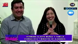 Gladys Muñoz y Familia en "Somos una Gran Familia" programa de Televisión