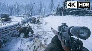 BATTLE OF THE BULGE | Call Of Duty WWII 2017 | Realistic ULTRA Graphics Gameplay [ 4K 60FPS HDR ]