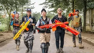 LTT Game Nerf War : Winter Warriors SEAL X Nerf Guns Fight Inhuman Revenge Group Weapons Robbers