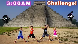 Exploring Mayan Pyramid in Mexico! 3AM Challenge!
