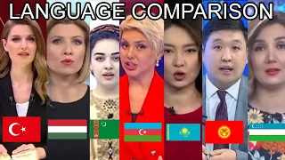 A Comparison Of Languages Of Turkic States (Newscasters)