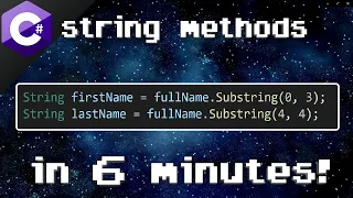 C# string methods 🔤