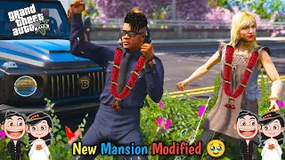 GTA 5: Franklin Modified His Mansion 🥹For Kiara 👩‍❤️‍💋‍👨Shinchan Want New Mansion😳Ps Gamester