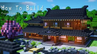 【minecraft】How To Build a Traditional Japanese House【Survival House】