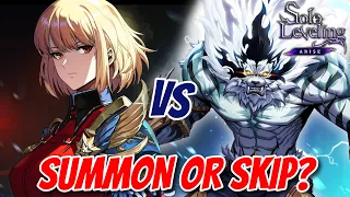 Who To Go For - Silver Mane Beast Baek Or Cha Hae-In? Pre Global Summon Guide! Solo Leveling Arise