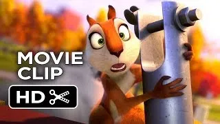 The Nut Job Movie CLIP - Flaming Cart of Nuts (2014) - Will Arnett Animated Movie HD