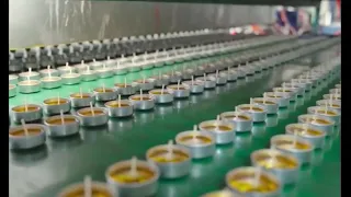 Fully automatic tea light candle production line