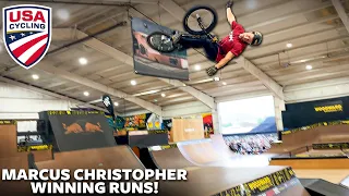 Marcus Christopher Winning Runs! - 2022 USA Cycling BMX Freestyle Nationals