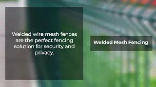 Welded Mesh Fencing