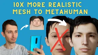 3D scan to Metahuman with in3D app ~ Mesh to Metahuman with texture, using just a smartphone