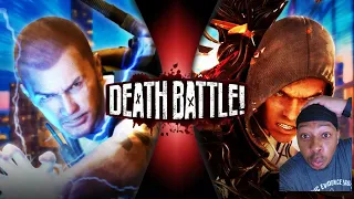 DEATH BATTLE: COLE MACGRATH VS ALEX MERCER (INFAMOUS VS PROTOTYPE) - REACTION VIDEO!!