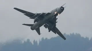 4Kᵁᴴᴰ Polish AF Sukhoi Su-22M4K 'Fitter' AWESOME DISPLAY with MANY FLARES @ AIRPOWER ZELTWEG 2019