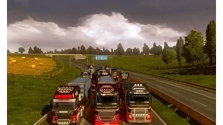 (ETS 2) Multiplayer 1.25 Большой, весёлый, пиратский конвой !!!