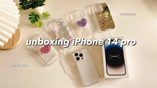 🤍 unboxing iPhone 14 pro silver (256GB) + cute accessories & camera testing at jewel singapore