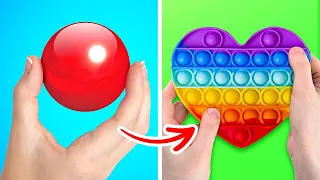 COLORFUL POP IT COMPILATION || Cute And Satisfying DIY Crafts, Parenting Hacks And Relaxing Ideas