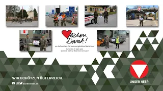 Soldaten sagen "Danke!"