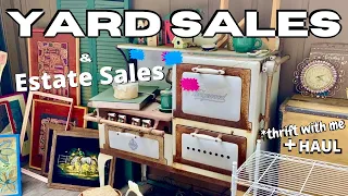 YARD SALES | Estate Sales | thrift with me | youtube