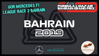 UOR F1 2019 Race 2 Mercedes Amg F1 Bahrain GP