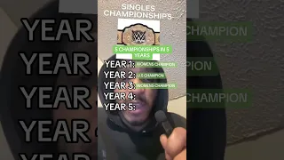 5 CHAMPIONSHIPS IN 5 YEARS #wwe #wrestling