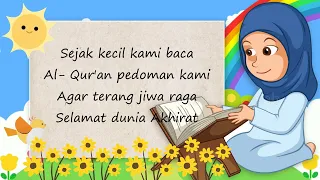 Sejak Kecil Kami Baca Al Quran (Lirik) | MARS TKA TPA - Vocal oleh SHEMA