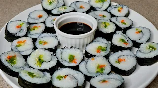 Homemade Sushi Recipe in detail - step by step in Hindi | घर पर जापानी सुशी बनाने की विधि