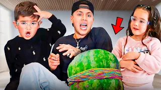 EXPLOTAMOS UNA SANDÍA CON KIMA Y JUANITO 😱 🍉 Juan de Dios Pantoja