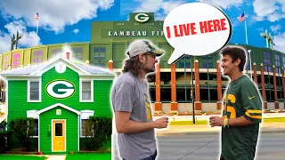 What is it like to live behind Lambeau Field? We find out!