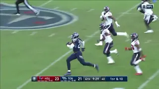 Derrick Henry runs it for a 94 yard touchdown Texans Vs Titans