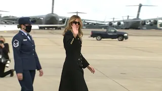 JUST IN: First Lady Melania Trump departs JBA for a day of campaigning