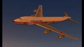 X-Plane 10 - Japan Airlines Flight 123 crash