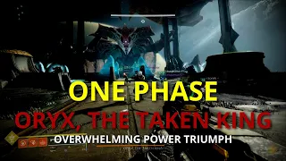 Oryx, The Taken King Boss Fight *ONE PHASE* King's Fall Raid | Destiny 2 (PS5)