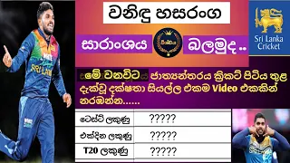 වනිදු හසරන්ගගේ ජාත්‍යන්තර ක්‍රිකට් වාර්තා/International Cricket Records of Wanindu  Hasaranga