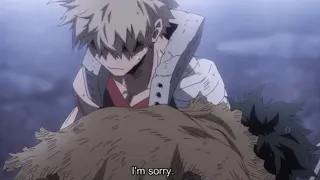 Bakugo apologizes to Deku (My Hero Academia - Season 6 Episode 23)