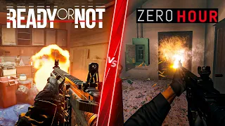 Ready or Not vs Zero Hour - Direct Comparison! Attention to Detail & Graphics! PC ULTRA 4K