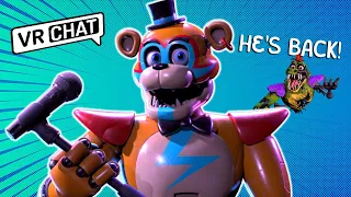 Glamrock Freddy beats up Monty in VRCHAT!! (Voice trolling)