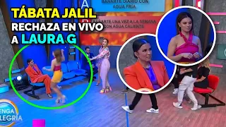 La conductora Tábata Jalil rechaza en vivo a Laura G en el programa de Venga la alegría