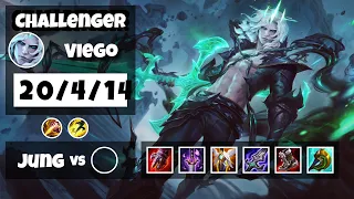 Viego vs Xin Zhao KOREAN Challenger JUNGLE (20/4/14) - v11.17