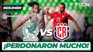 Resumen | México vs Costa Rica | Womens Revelations Cup 2023