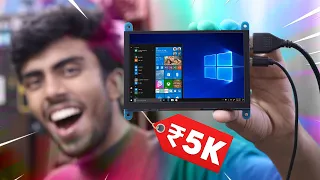 5000/-rs Mini PC Build ! ⚡️Running Windows & Games 🔥 Small PC Setup With Screen