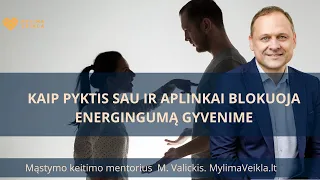 KAIP PYKTIS SAU IR APLINKAI BLOKUOJA ENERGINGUMĄ GYVENIME​