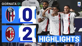 Bologna-Milan 0-2 | Pulisic in gol al debutto: Gol & Highlights | Serie A TIM 2023/24