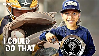 13-Year-Old Baseball PHENOM vs. MLB Catcher Drills! 🔥