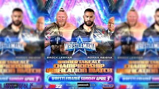 Wrestlemania 38 || Moving Match Card ||•Sacrifice